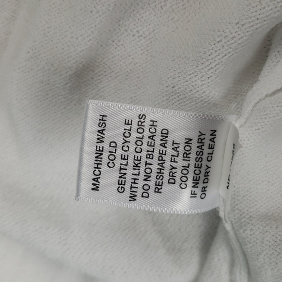 Cable & Gauge white dolman sleeve waterwall open cardigan Size Medium - Picture 7 of 7